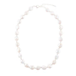 White Fresh Water Pearl Sterling Silver Necklace - Barse Jewelry