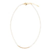 White Mother of Pearl Golden Bar Necklace - Barse Jewelry