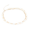 White Mother of Pearl Golden Chain Bracelet - Barse Jewelry