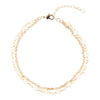 White Mother of Pearl Golden Chain Bracelet - Barse Jewelry
