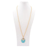 White Mother of Pearl Petal Golden Pendant Necklace - Barse Jewelry