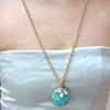 White Mother of Pearl Petal Golden Pendant Necklace - Barse Jewelry