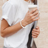 White Pearl Beaded Sterling Silver Bracelet - Barse Jewelry