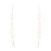 White Pearl Linear Sterling Silver Drop Earrings - Barse Jewelry