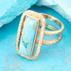 Willa Blue Turquoise Statement Ring - Barse Jewelry