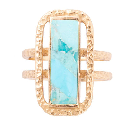 Willa Blue Turquoise Statement Ring - Barse Jewelry