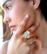 Willa Blue Turquoise Statement Ring - Barse Jewelry