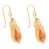 Winged Copper Opal Golden Drop Earrings - Barse Jewelry