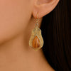 Winged Copper Opal Golden Drop Earrings - Barse Jewelry