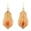 Winged Copper Opal Golden Drop Earrings - Barse Jewelry