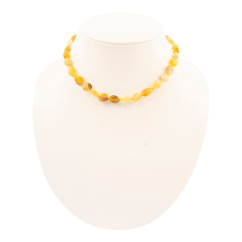 Yellow Opal Nugget Knotted Golden Necklace - Barse Jewelry