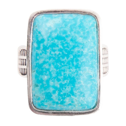 Zion Blue Turquoise and Sterling Silver Ring - Barse Jewelry