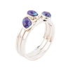 123 Stack Ring- Purple Turquoise - Barse Jewelry
