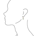 A Perfect Drop Genuine Turquoise Post Bronze Earrings