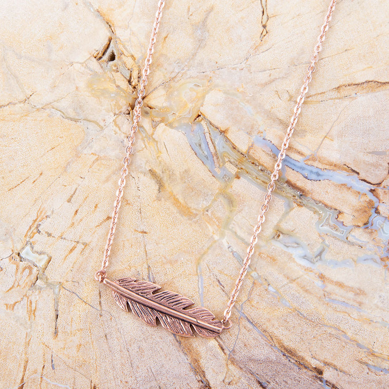 Copper Quill Necklace