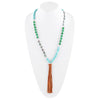 Abalone and Magnesite Tassel Necklace - Barse Jewelry