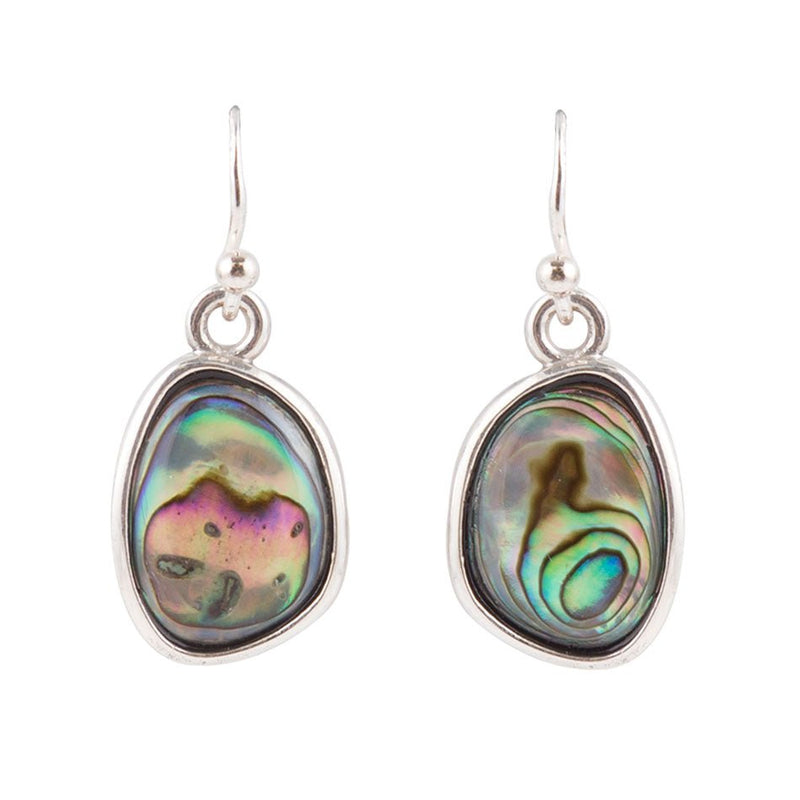Abalone and Silver Earrings - Barse Jewelry