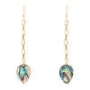 Abalone Chain Drop Earrings - Barse Jewelry