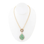 Abby Turquoise and Bronze Pendant Necklace - Barse Jewelry