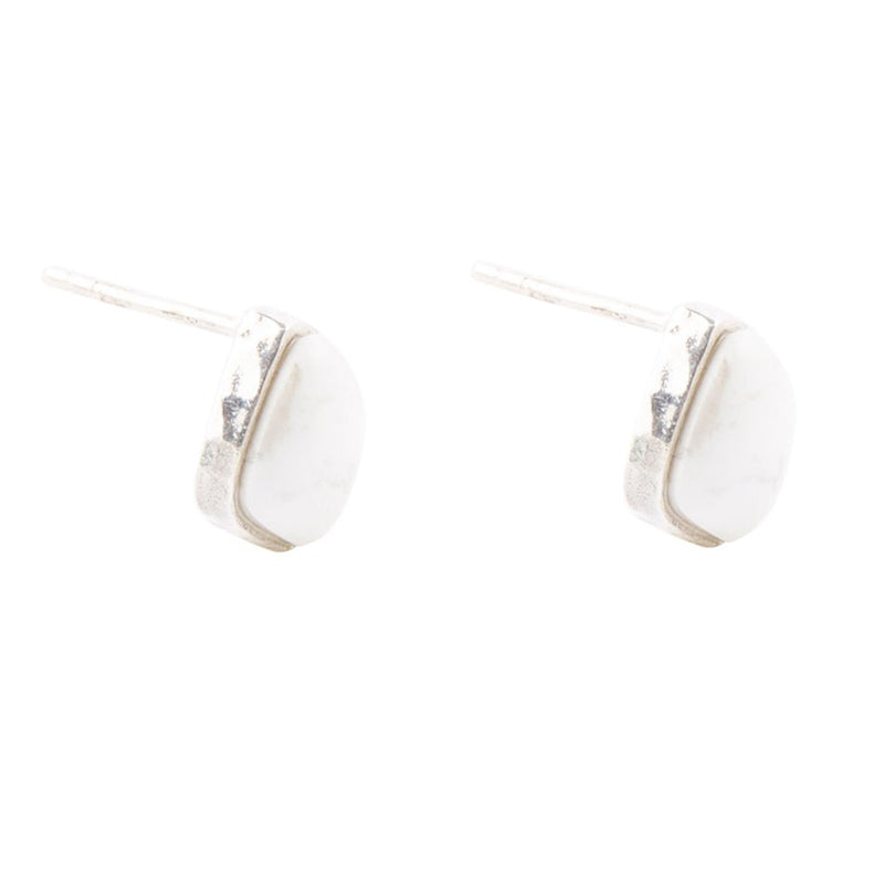 Abstract Howlite Post Earring - Barse Jewelry