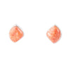 Abstract Orange Sponge Coral and Sterling Stud - Barse Jewelry