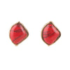 Abstract Red Howlite Post Earring - Barse Jewelry