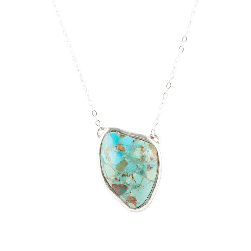 Abstract Turquoise and Sterling Silver Necklace - Barse Jewelry