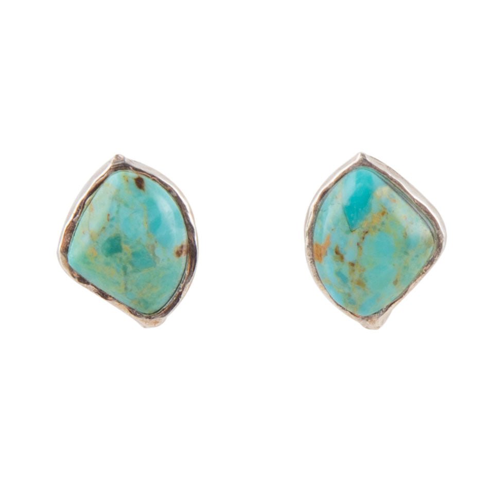 Abstract Turquoise Post Earrings - Barse Jewelry