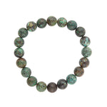 African Turquoise Stretch Beaded Bracelet - Barse Jewelry