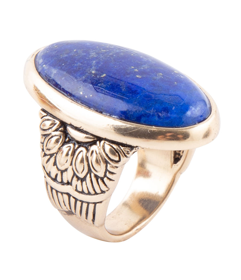 Agave Genuine Lapis Ring - Barse Jewelry