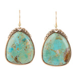 Agave Genuine Turquoise Earrings - Barse Jewelry