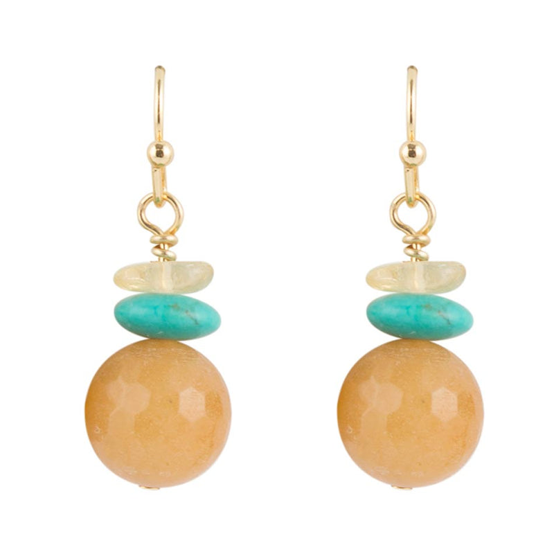 Agave Mixed Stone Earring - Barse Jewelry