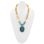 Agave Swirled Jasper Pendant Necklace - Barse Jewelry