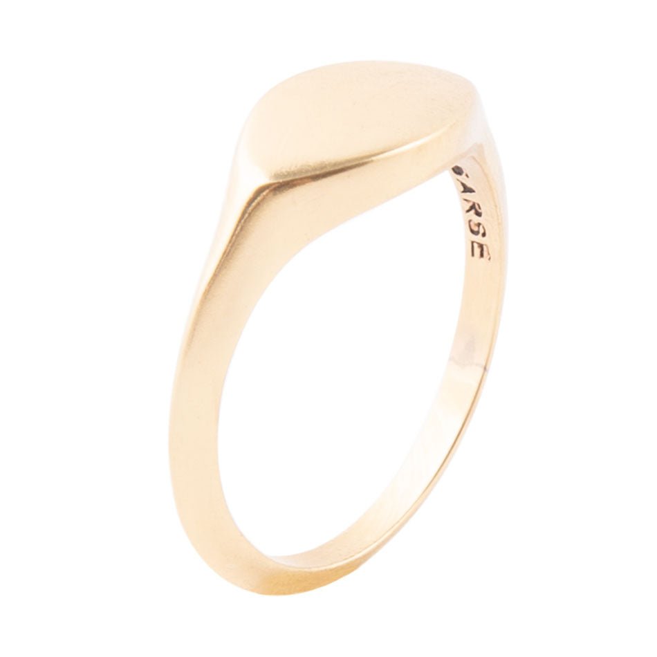 All Bronze Small Signet Ring - Barse Jewelry