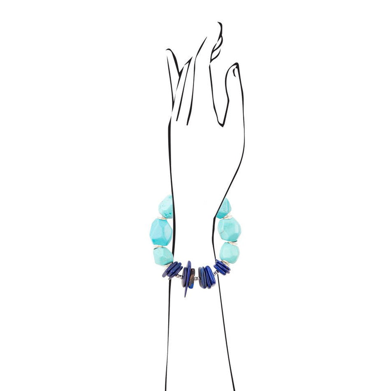 All the Blues Turquoise Lapis Bracelet - Barse Jewelry