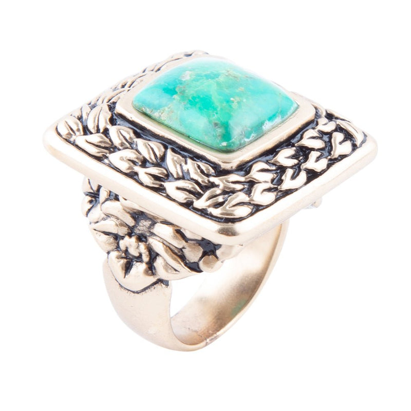 Aloha Lime Turquoise Ring - Barse Jewelry