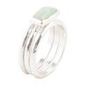 Amazonite and Sterling Stacking Ring Set - Barse Jewelry