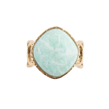 Amazonite Circle Dance Ring - Barse Jewelry