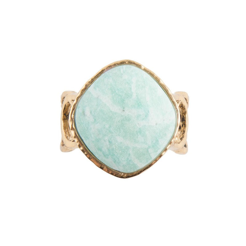 Amazonite Circle Dance Ring - Barse Jewelry