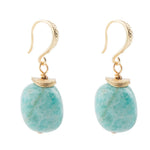 Amazonite Post Drop Earrings - Barse Jewelry