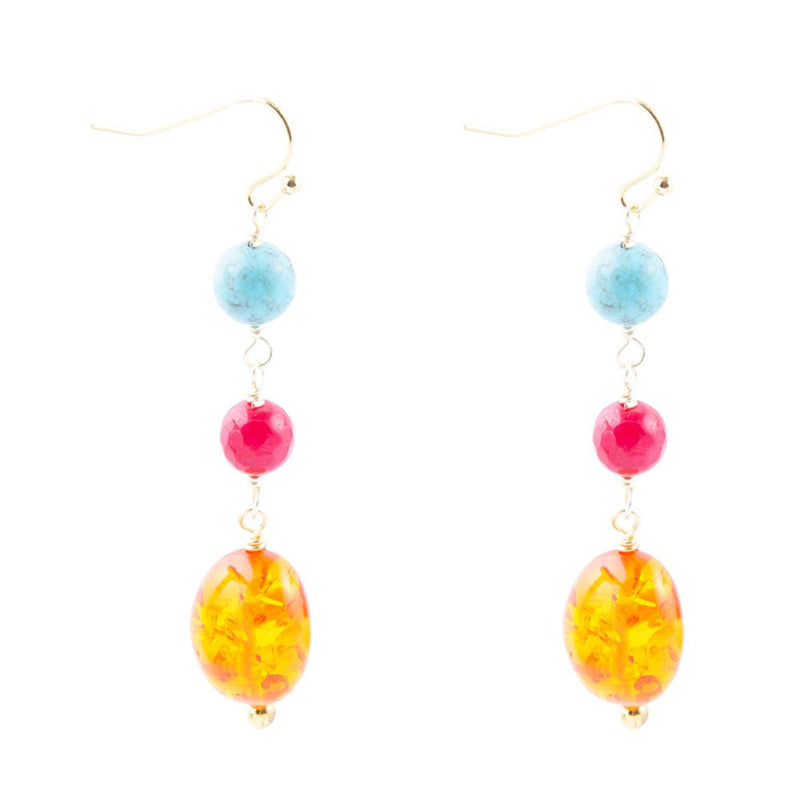 Ambrosia Linear Drop Earrings - Barse Jewelry
