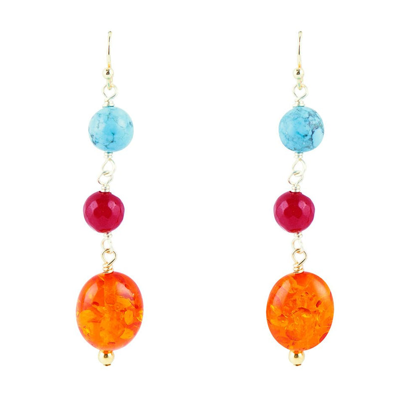 Ambrosia Linear Drop Earrings - Barse Jewelry