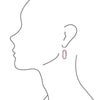 Amethyst Endless Loop Earrings - Barse Jewelry