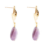Amethyst Petals Earrings - Barse Jewelry