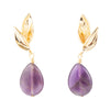 Amethyst Petals Earrings - Barse Jewelry