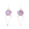 Amethyst Triangle Earrings - Barse Jewelry