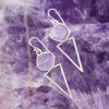 Amethyst Triangle Earrings - Barse Jewelry