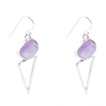 Amethyst Triangle Earrings - Barse Jewelry