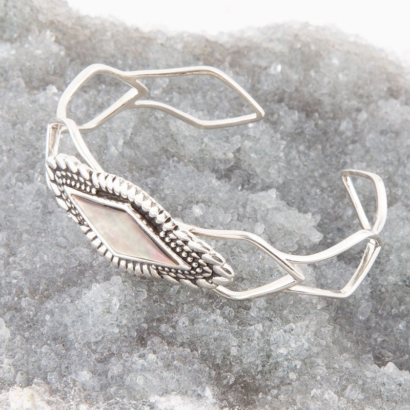 Anemone Black Pearl Cuff Bracelet - Barse Jewelry