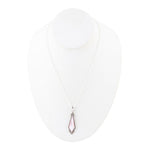 Anemone Long Diamond Pink Mother of Pearl and Sterling Silver Necklace - Barse Jewelry